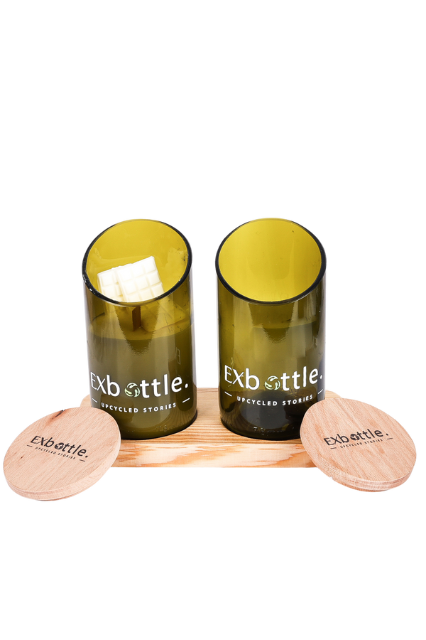 Exbottle Angled-Cut Upcycled Duo Set