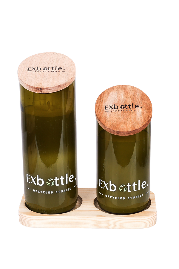 Exbottle Angled-Cut Upcycled Duo Set