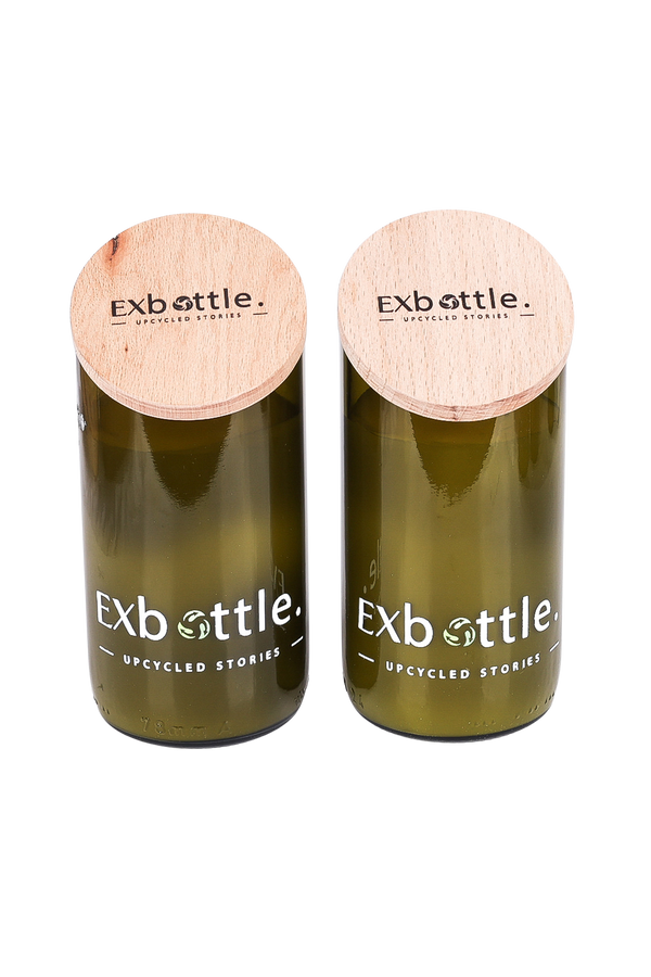 Exbottle Angled-Cut Upcycled Duo Set
